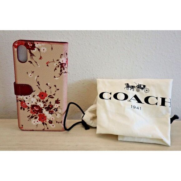 Coach 233134JAX Women's Floral iphone X Phone Case Wallet - Picture 2 of 8